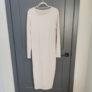 Francesca's Collections Soft Cream Long Sleeve Dress NWOT